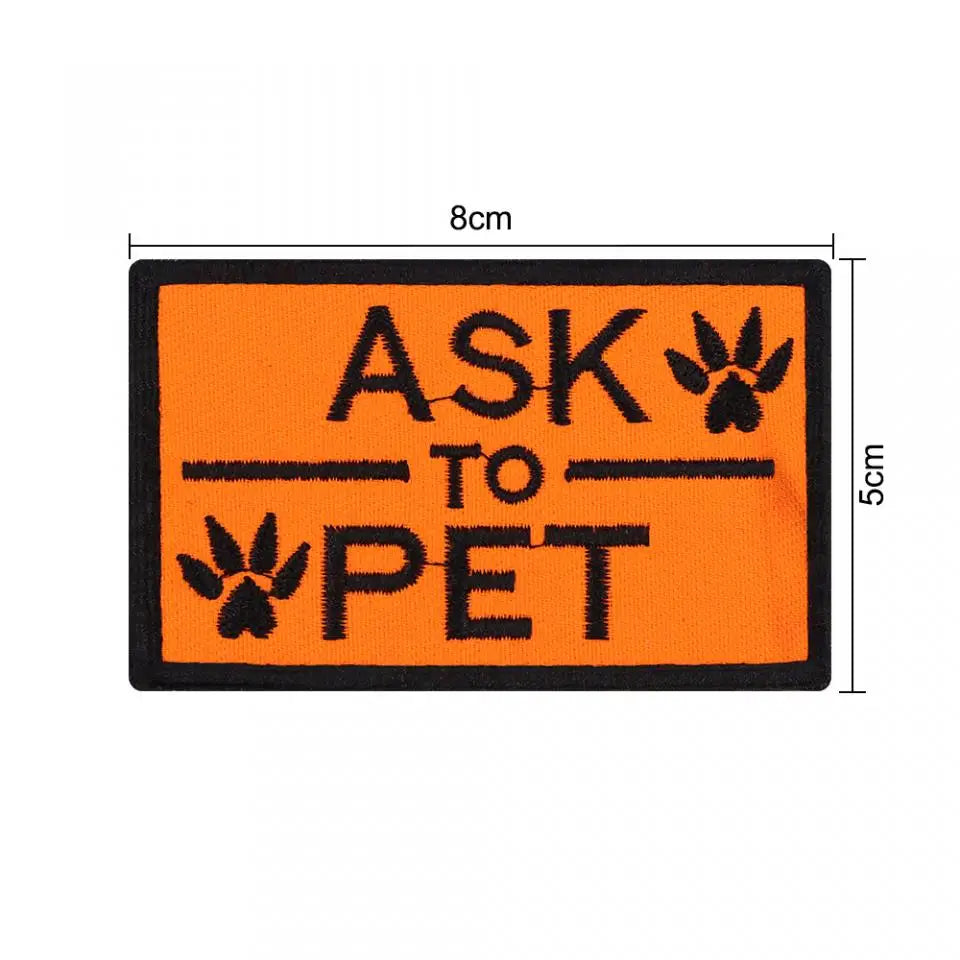 12 Pieces Tactical Patch Bundle for Dog Vest Harness Collar Personalized Patches Tags Sticker K9 Label Military Service Dog