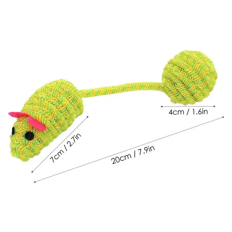Squeaky Mouse For Cats Interactive Cat Toys For Indoor Cats Funny Teeth Cleaning Chew Toys For Small Dogs Cats Puppies Random