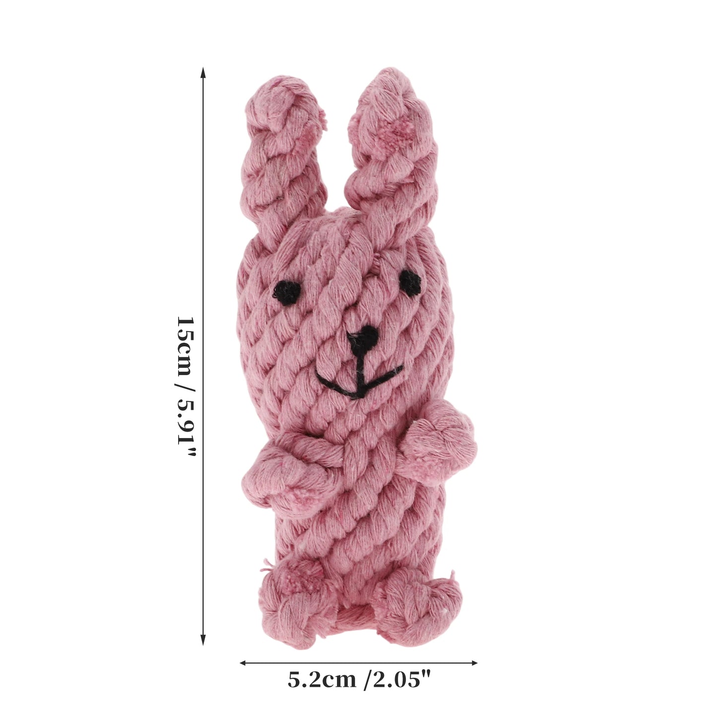Uxcell Dogs Chew Toys Teeth Cleaning Cotton Rope Puppy Teethings Chewer Durable Braided Bite Resistant Chewing Doll Pet Supplies