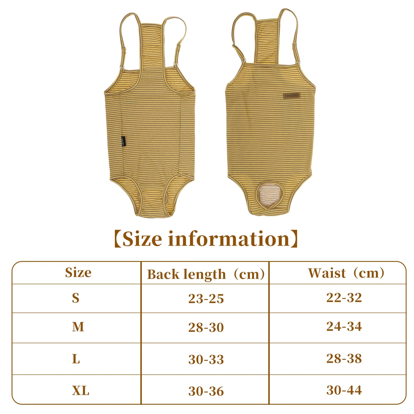 UXCELL Reusable Dog Diapers Female Dog Suspender Panties Casual Physiological Pants Adjustable Strap Striped Washable Underwear