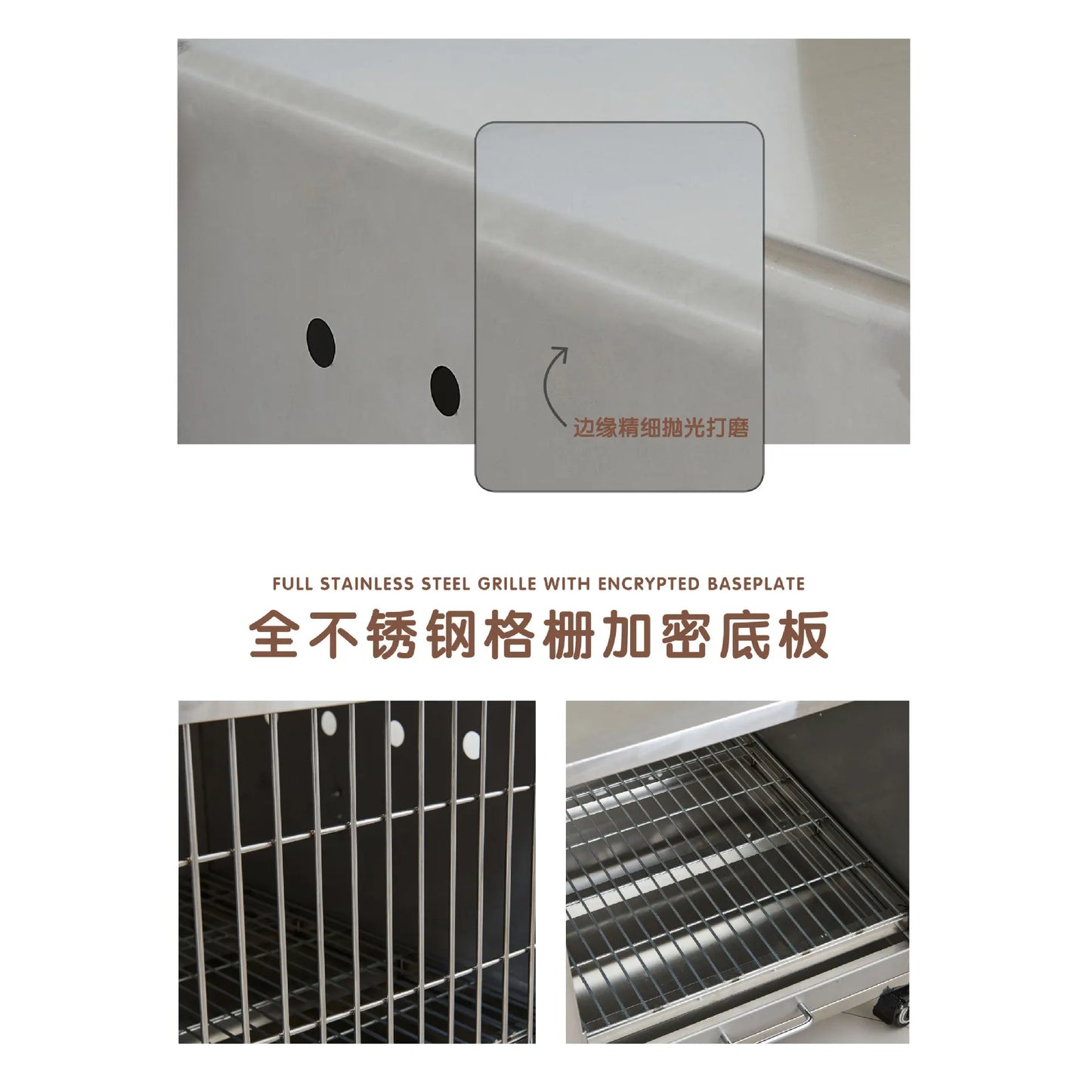 304 stainless steel car pet dog cage off-road vehicle transport cage SUV going out portable travel trunk camping