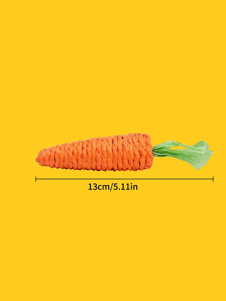 1PC Sisal Radish Toy Cat Toy Vocal Carrot Cat-Teasing Stick Self High And Fun Cat Scratch Board Pet Supplies