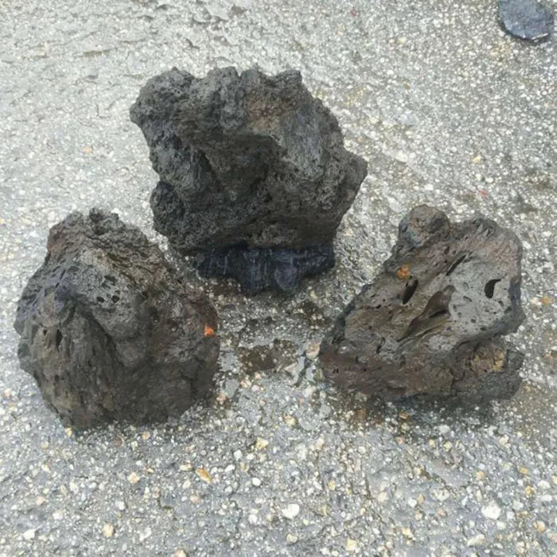 1pcs Natural Aquarium Decor Lava Stone Rockery Landscaping Fish Tank Microporous Volcanic Stone Porous Good for Plants Growth