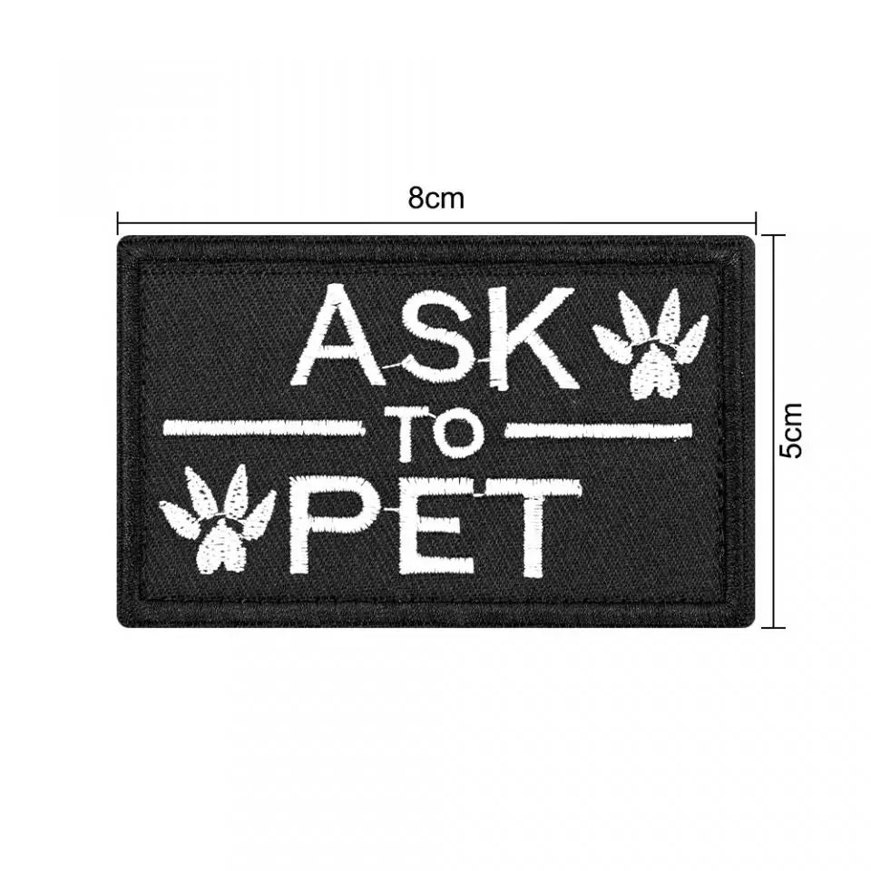 12 Pieces Tactical Patch Bundle for Dog Vest Harness Collar Personalized Patches Tags Sticker K9 Label Military Service Dog