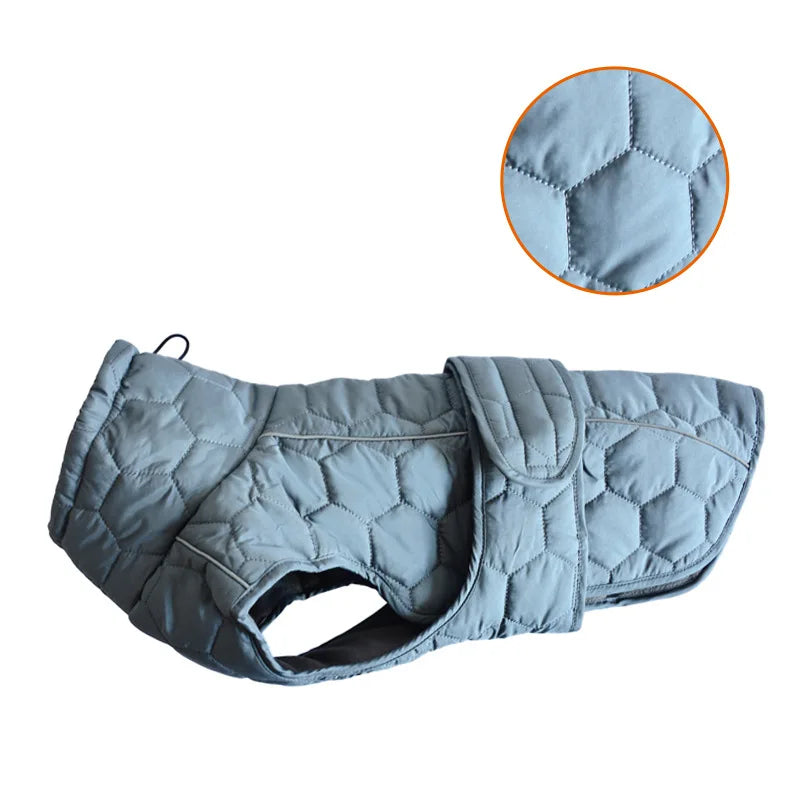 Italian Greyhound Large Dogs Clothes Winter Coat Adjustable Reflective Warm Fleece Lined Turtleneck Dog Jacket for Big Dogs