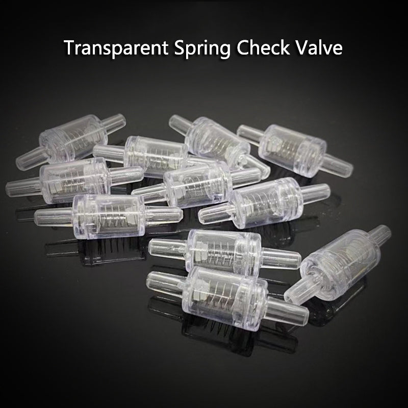 5/10pcs Aquarium Air Pump Check Valve 5 X One Way Non-Return Check Valve with Spring Aquarium Fish Tank Accessories Co2 System