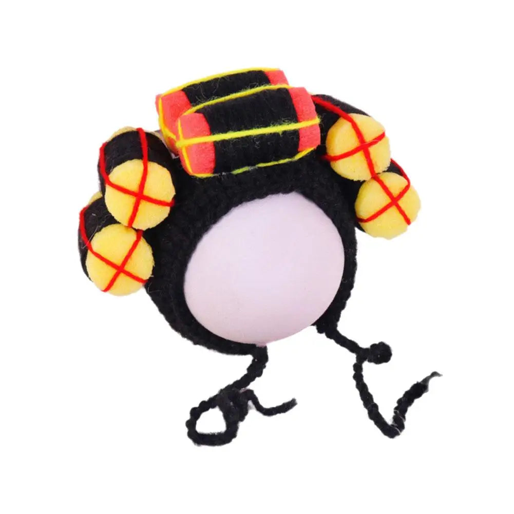 Cute Creative Pet Headdress Halloween Atmosphere Sense Wig Funny Pet Hat Pet Fashion Fun Curly Hair Photo Styling Headband Pet T