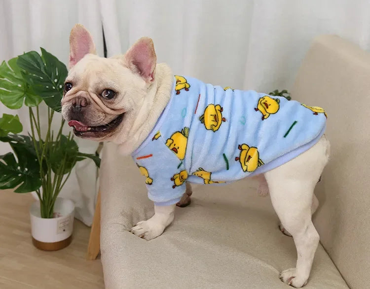 Pet Dog Clothes T-shirt Leopard Print Spring and Autumn Warm Big Dog Large Dog Two Feet Plus Down Golden Retriever Dog Clothes
