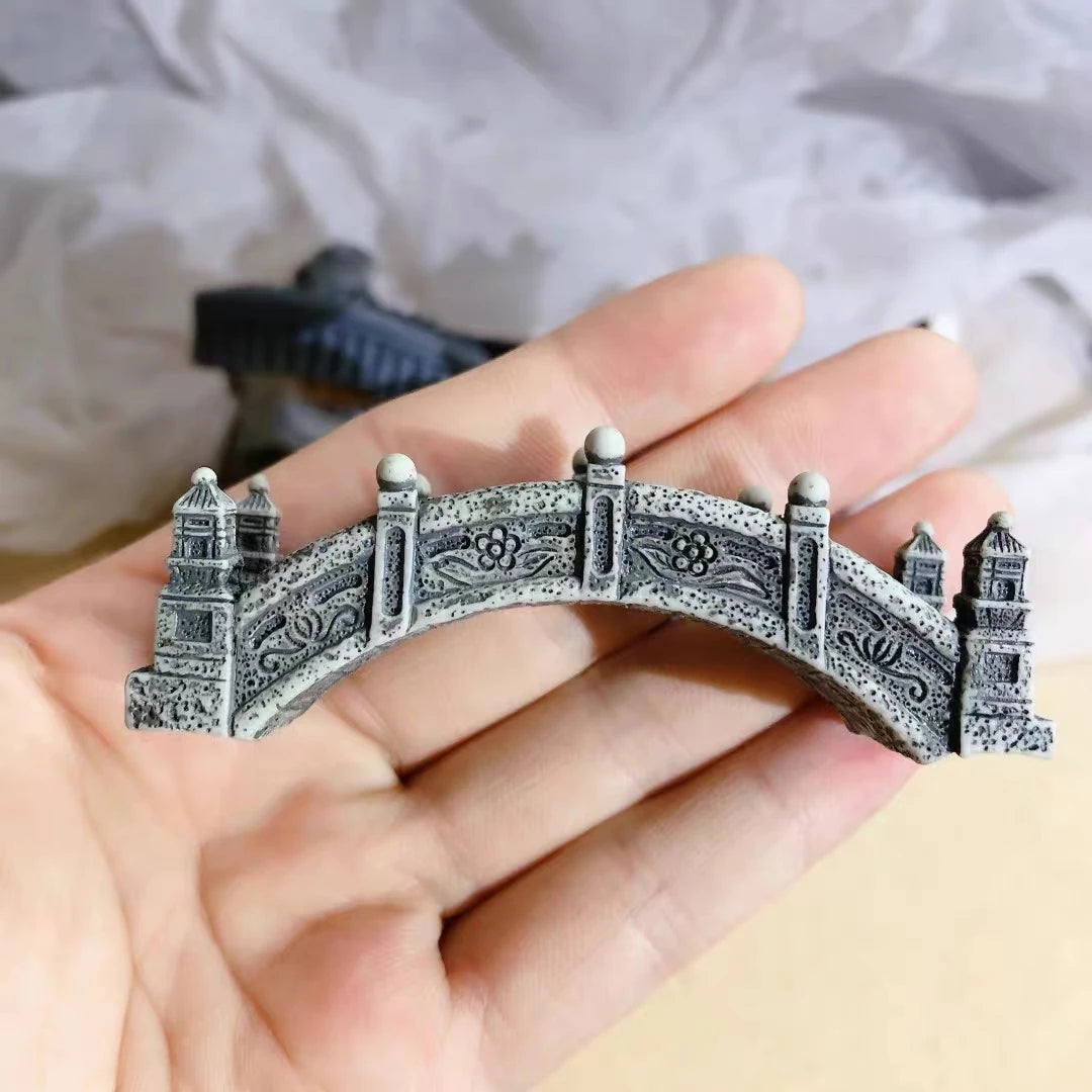 Resin Small Bridge Aquarium Ornaments Decoration Artificial Mountain for fish Tank Resin Aquarium Ornament Fish Tank Background