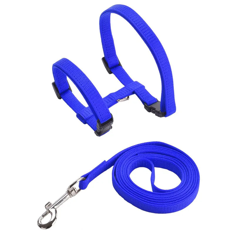 Adjustable Pet Cat Collar For Cats Cozy Nylon Rabbit Kitten Kedi Harness Leash Set Small Puppy Dog Cat Accessories Pet Products