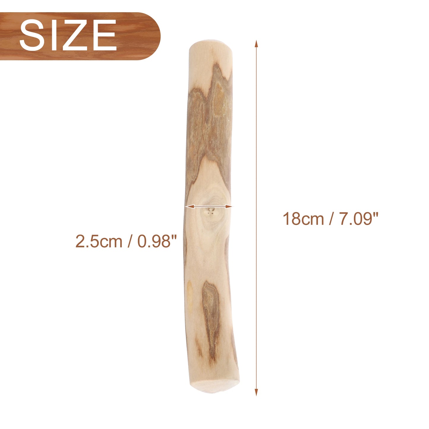 UXCELL Dog Chewable Woods for Boredom and Stimulating Wood Color Durable Bite Puppy Interactive Toy Pet Supplies
