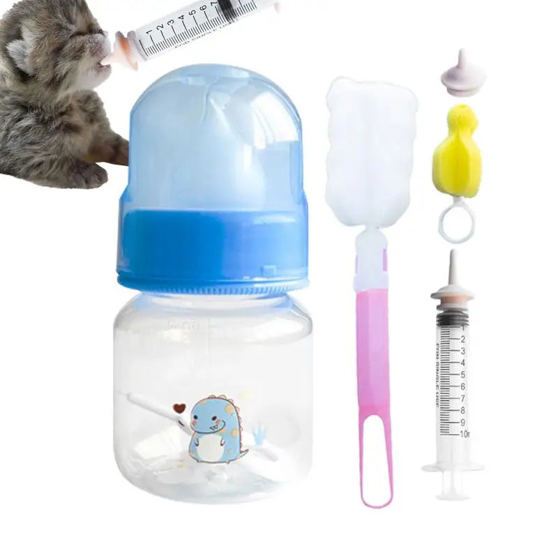 Puppy Feeding Bottle Puppy Milk Feeder Kitten Bottles Kitten Feeder Silicone Nipple Kitten Bottle Feeding Kit Milk Dispenser Pet