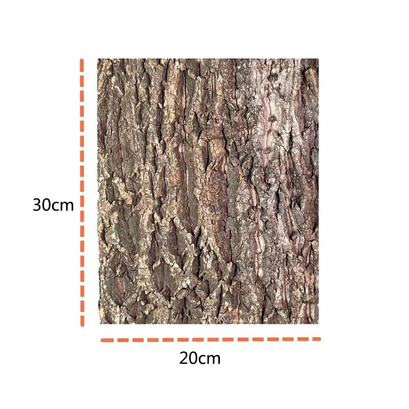 2Pcs Natural Tree Bark Aquarium Decoration Wood Artwork Decor Landscaping Ornaments Decor Fish Tank Background Moss Decor