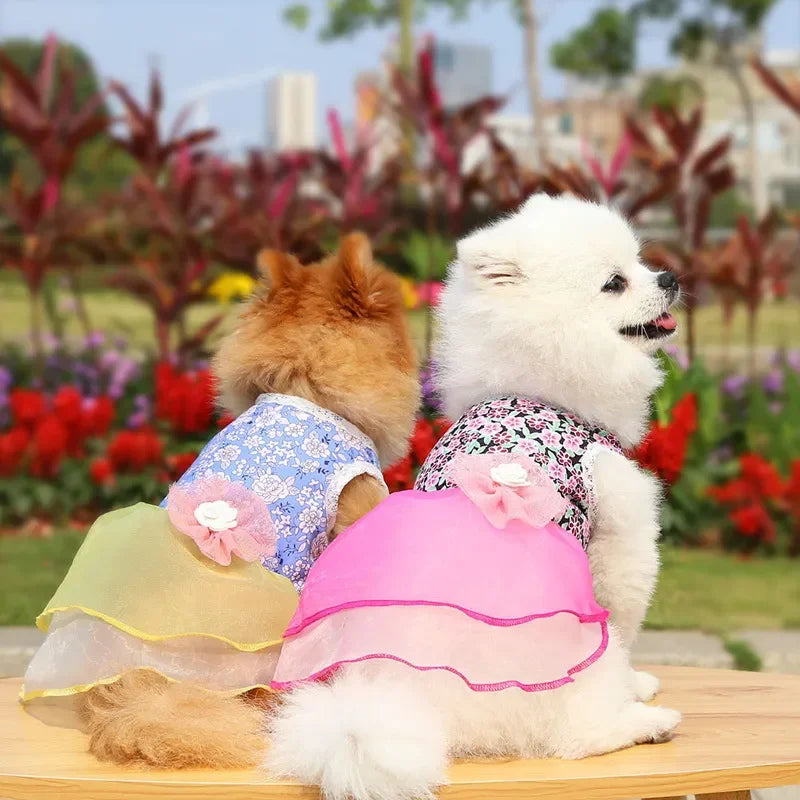 2024 Summer Dress for Dog Pets Clothes Chihuahua Wedding Dress Skirt Cloth Accessory Dog Pet Dress Supplies Hanbok Cat Costume