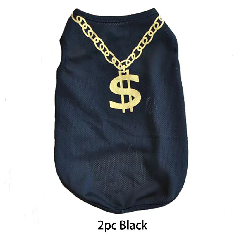 2pc Quick Dry Dog Shirt, Mesh Summer Dog Clothes Dollar Vest for Small Dogs,Sun-Protection Sleeveless Shirts for Dog Puppy Vest