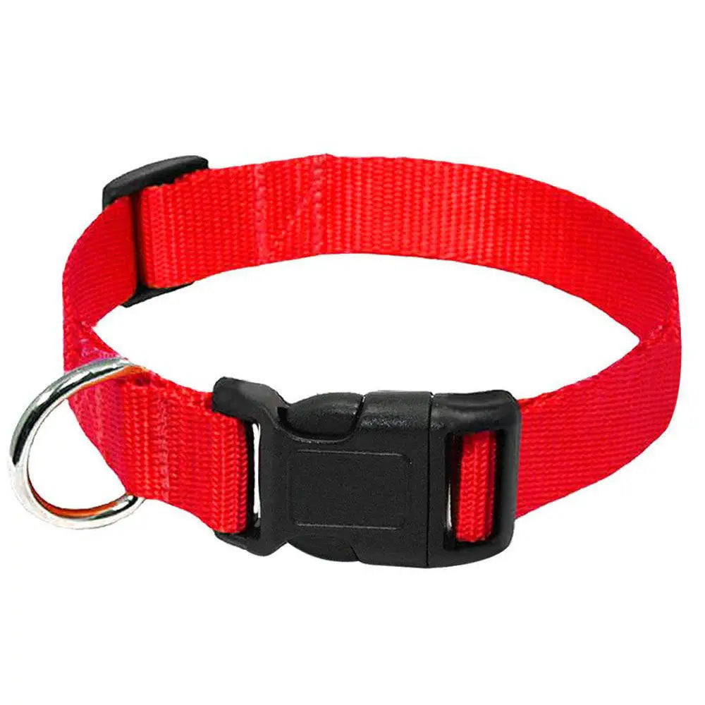 Soft Nylon Dog Collar Classic Adjustable Strong Pet Dog Collar with Quick Release Buckle for Small Medium Large Dogs Pet Product