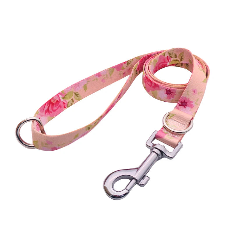 Geometry Color Pet Dog Leash Anti-Lost Durable Collar Kit Personalized 120cm Dog Chain Medium Puppy Pet Accessories for Husky