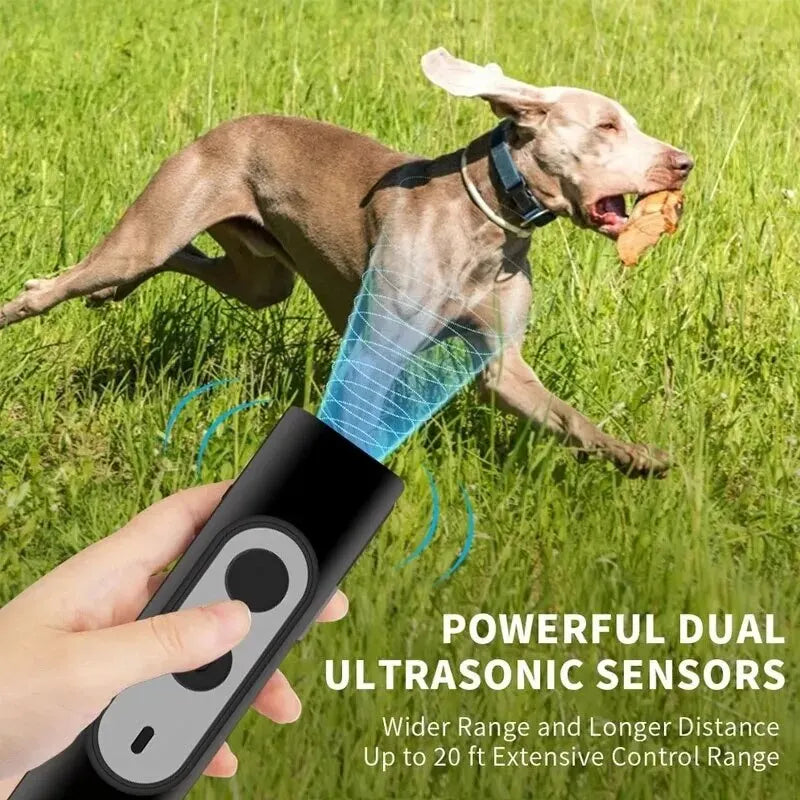Ultrasonic Pet Dog Repeller Anti Barking Stop Bark Training Device Dog Training Repellents With USB Rechargeable Portable Remote