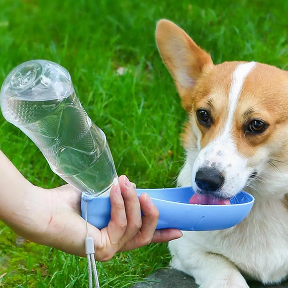 450ml Dog Water Bottle Dispenser Water Bottle Containers for Dogs Puppy Water Leak Proof Drinking Dispenser for Hiking Outdoor
