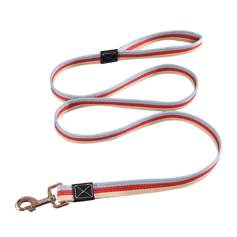 Thick Canvas Dog Leash Comfortable Cotton Non-slip Dog Training Walking Leash Resistant for Small Medium Large Dogs Pet Products