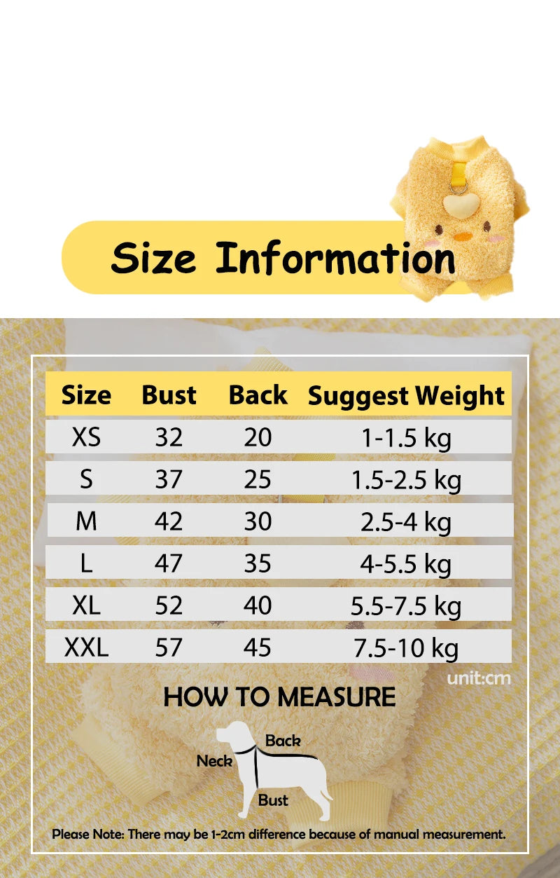 Four Legs Cartoon Chihuahua Dog Clothes Soft Fleece Outdoor Cat Clothing Designer Overalls Unisex Sweatshirt for Small Puppy