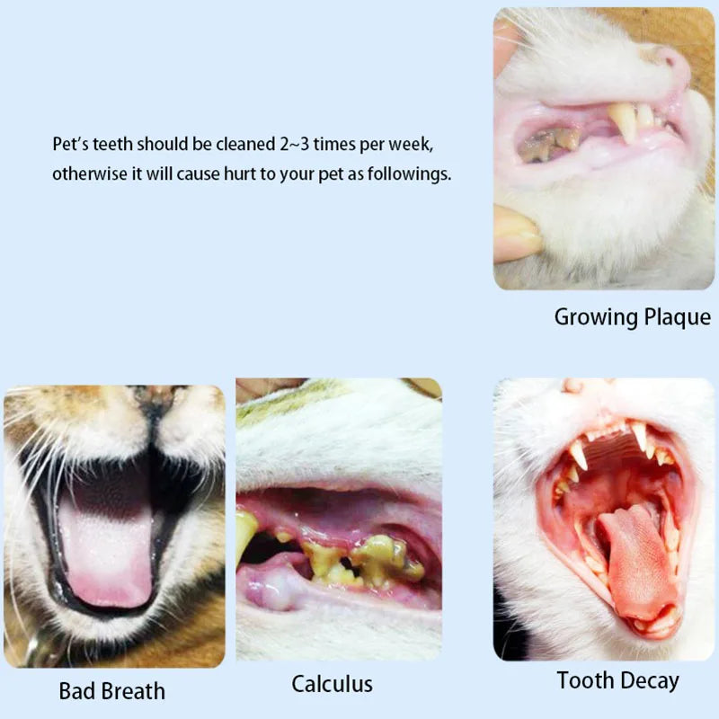 5pcs Durable Dog Pet Finger Toothbrush Dog Toys Environmental Protection Cloth Glove for Dogs Cats Clean Teeth Pet Accessories