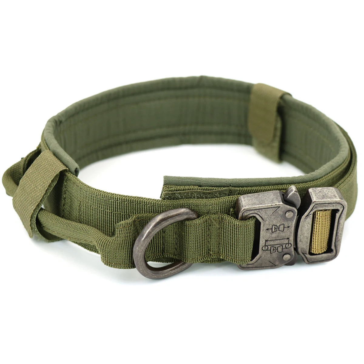 Durable Military Tactical Dog Collar Bungee Leash Nylon Walking Training Pet Collar for Medium Large Dogs German Shepherd