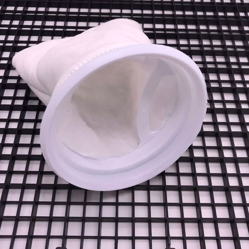 Aquarium Filter Bag with Frame Washable Reusable Mesh Foam Carpet Sock Drawstring Bag for Fish Marine Filtration System