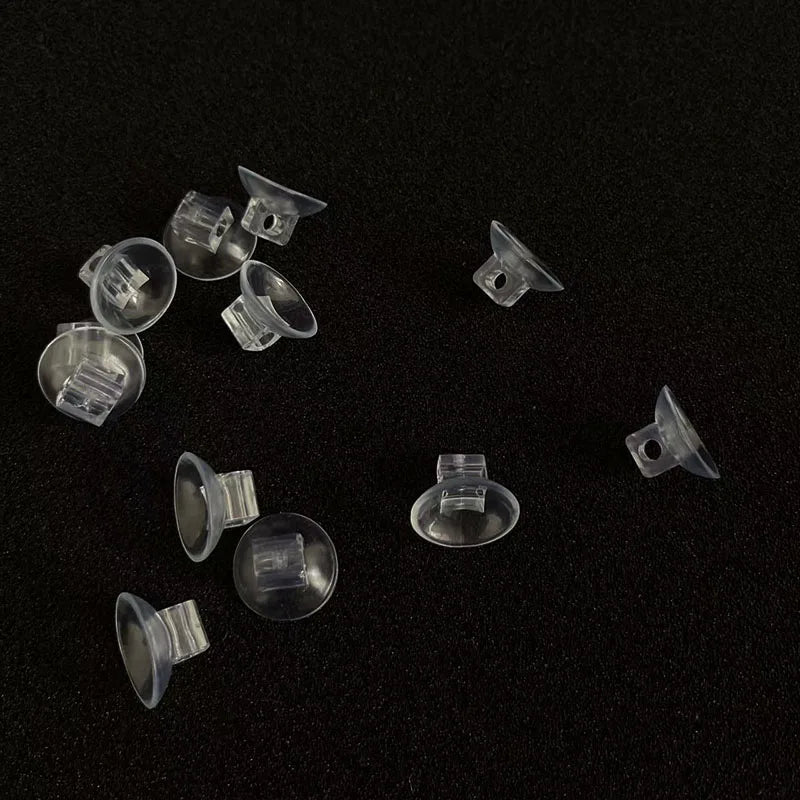 10Pcs Black Aquarium Suction Cup Air Tube Holder Sucker for Fish Tank Pump Oxygen Air Tube Fixing Clip Accessories For Aquarium
