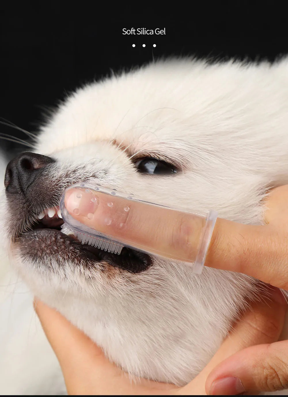 Dog Toothbrush Pet Fingertip Toothbrush for Cat Super Soft Oral Care Toothbrushes Finger Brush for All Pets Tooth Cleaning Brush