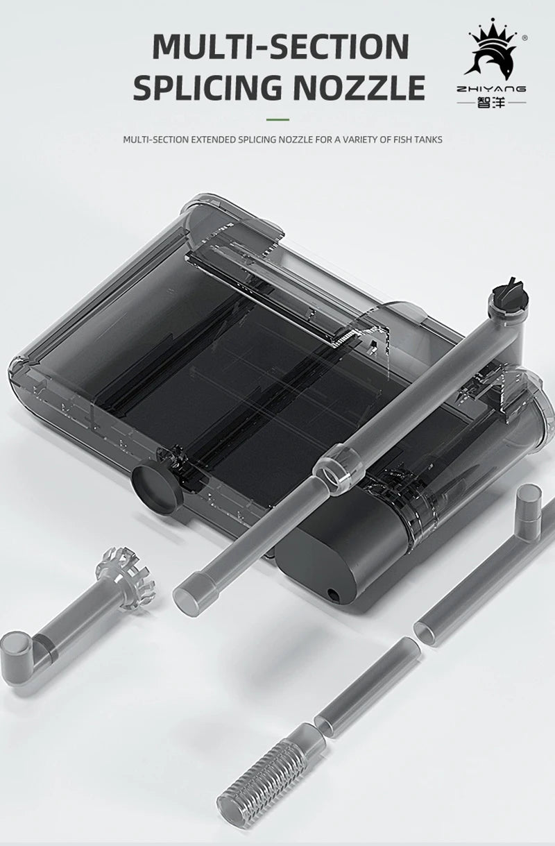 Thin External Hang On waterfall filter aquarium silent filter pump 220~240V interface filter water pump Three in one oxygen pump