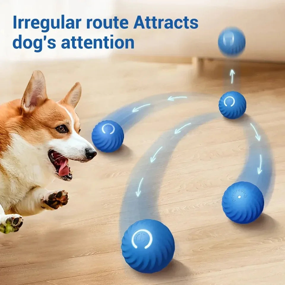 Intelligent dog toy ball automatic electronic interactive training pet toy sports ball rechargeable(including shell replacement)