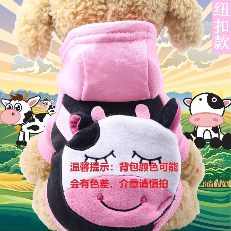 New Dog Clothes Autumn Winter Pet Products Pets Coats Soft Cotton Hoodies For Small Dogs Chihuahua Clothes Cartoon Pet Outfit
