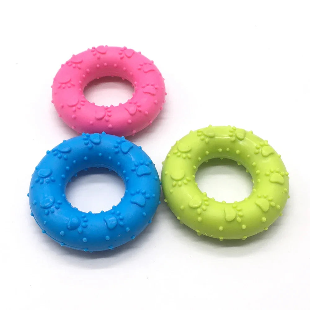 1pc Pet Chew Toy Soft TPR Small Dogs Teeth Grinding Chewing Squeaky Toys Indoor Puppy Interactive Training Molar Biting Toy