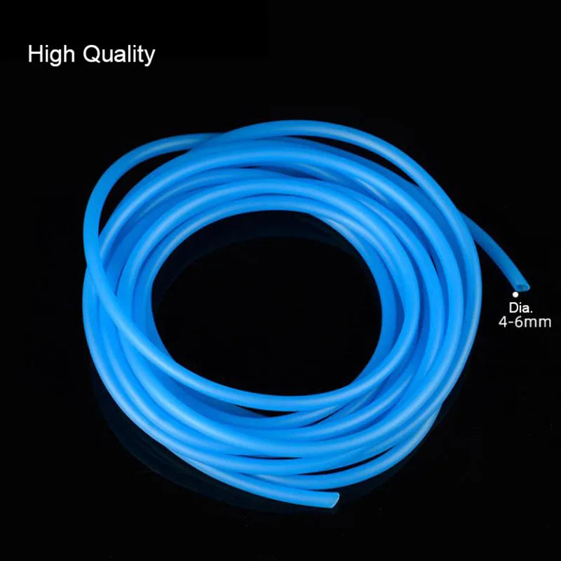 1m/3m/5m/10m/20m Aquarium Oxygen Pump Hose Air Bubble Stone Aquarium Fish Tank Pond Pump Tube 4*6mm Food Grade Material Tubes