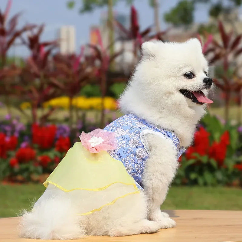 2024 Summer Dress for Dog Pets Clothes Chihuahua Wedding Dress Skirt Cloth Accessory Dog Pet Dress Supplies Hanbok Cat Costume