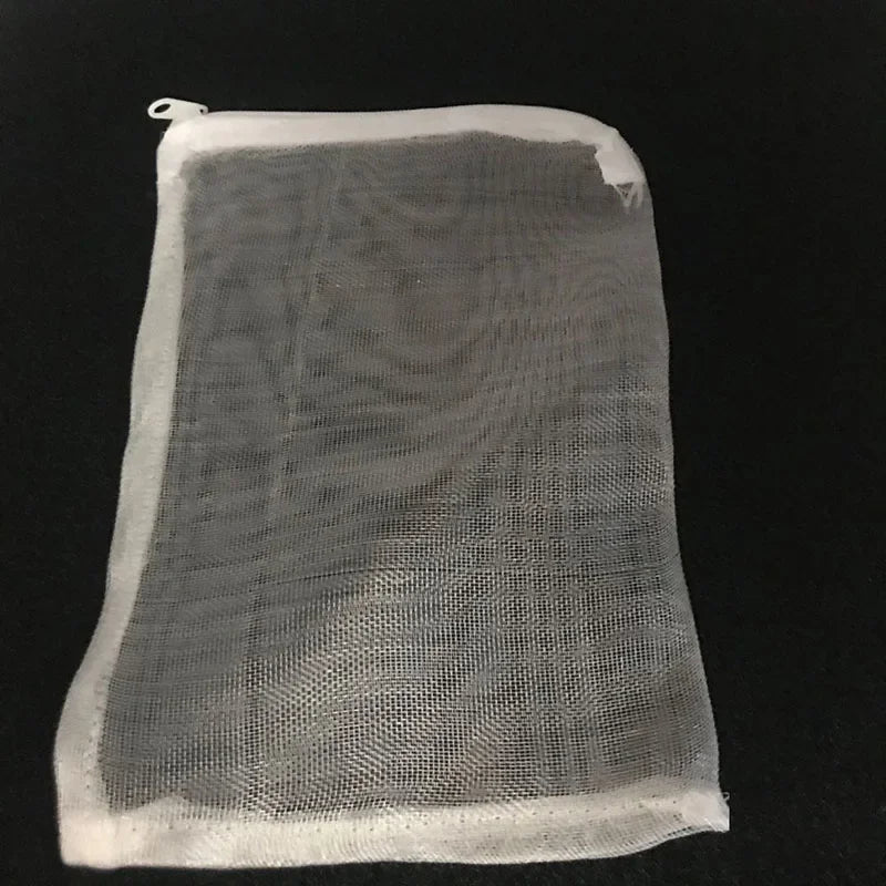 5Pcs High Quality Filter Net Bag Mesh Bag Acquarium Pond For Bio Ball Carbon Media Aquarium Fish Tank Isolation Bags White