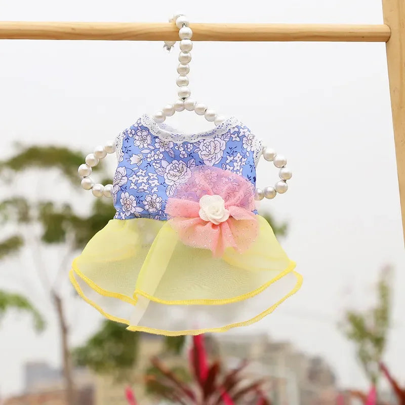 2024 Summer Dress for Dog Pets Clothes Chihuahua Wedding Dress Skirt Cloth Accessory Dog Pet Dress Supplies Hanbok Cat Costume