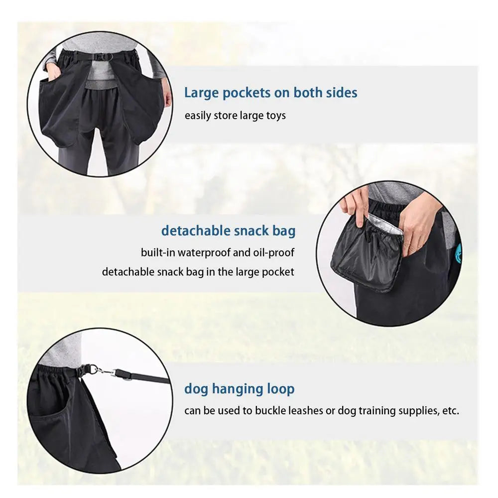 Training Apron for Dog Trainer Adjustable Training Apron Treat Pouch for Training Activities Waist Storage Bag Puppy Treat Pouch