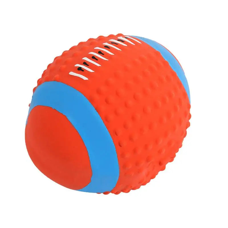 Squeaky Dog Ball Toys Tough Ball Pet Toys For Large Breed Interactive Big Dogs Chew Ball For Teething Cleaning  Dog Sound Toys