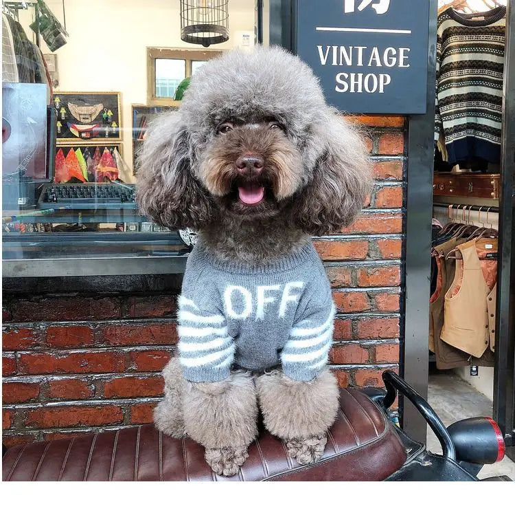 The New Pet Clothes Cat Sweater Dog Sweater Korean Version Spring and Autumn Parent-child Wear Six Sizes