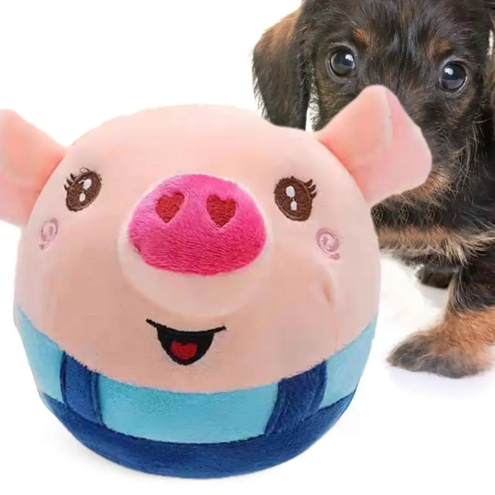 Talking Pig Toys Electric Pig Bouncing Ball Toy With Music USB Charging Pig Bouncing Jump Ball Toy For Children's Day Christmas