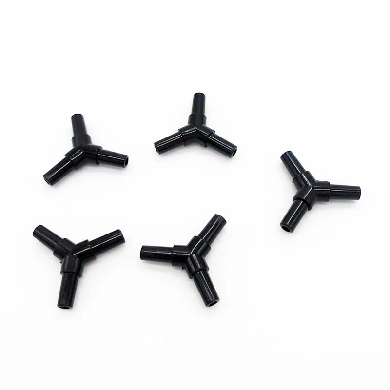 10pcs/lot 4mm Aquarium Air Tube Connector Elbow Y shape Fish Tank Accessories Air Pump Connector Control Valve Air Pipe Tubes