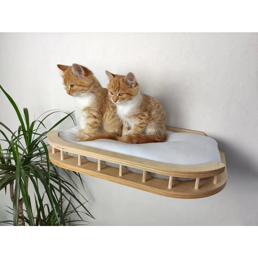 Wholesale Pet wall furniture wall bed Cat tree tower Cat shelves with steps Cat jungle gym house furniture