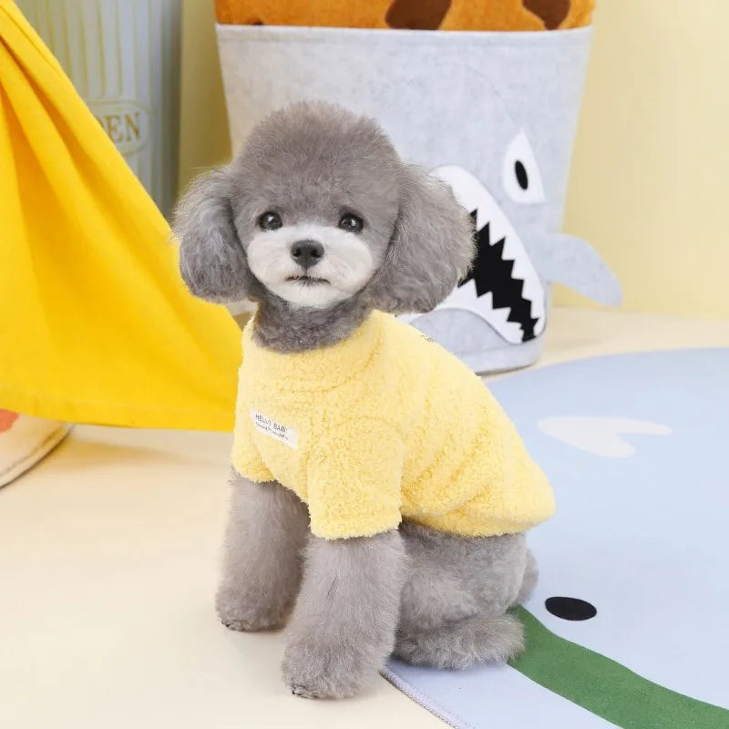 Winter Dog Warm Clothes Pet Dog Sweater for Small Dogs Plush Dog Coat Soft Puppy Jacket Chihuahua Bichon Clothing Cat Clothes
