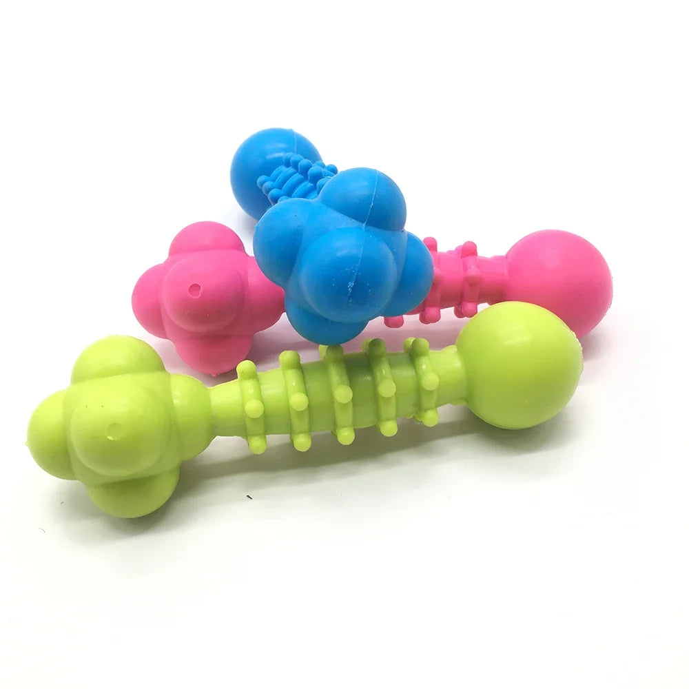 1pc Pet Chew Toy Soft TPR Small Dogs Teeth Grinding Chewing Squeaky Toys Indoor Puppy Interactive Training Molar Biting Toy