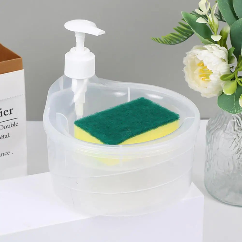 Kitchen Integrated Dishwashing Liquid Dish Towel Storage Press Box Soap Box Dishwashing Pot Soap Dispenser Storage Neat
