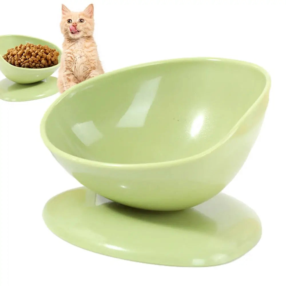 Raised Cat Food Bowl Spill Proof Cat Bowls Portable Dog Food Feeding Pet Feeder with Anti Slip Base for Indoor Cats Puppy Dogs
