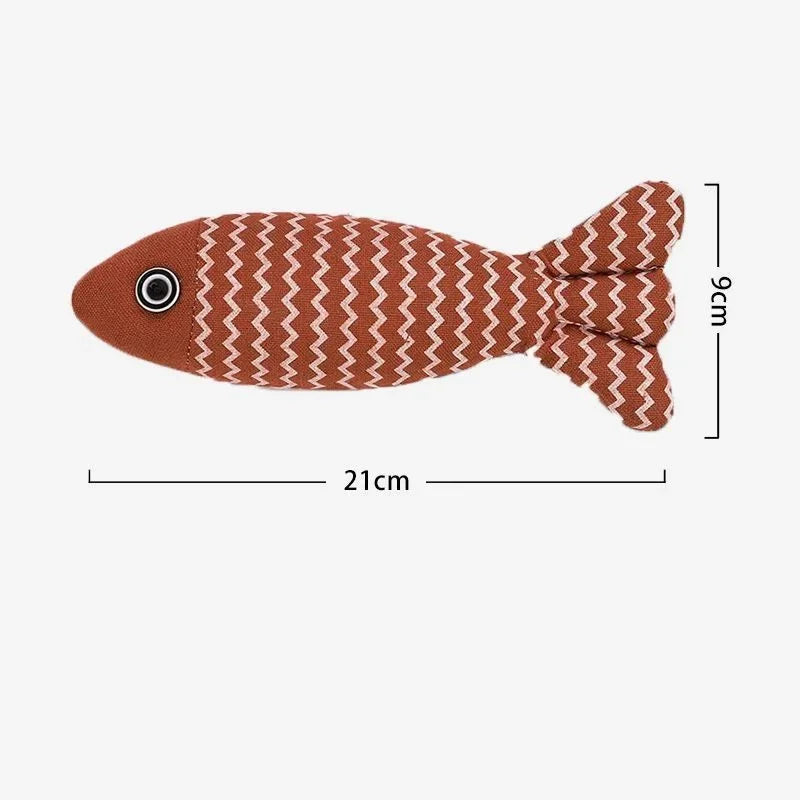 Cat Toy Catnip Fish Pet Chew Bite Toys For Cats Funny Interactive Soft Simulation Fish Kitten Training Playing Toy Cat Supplies