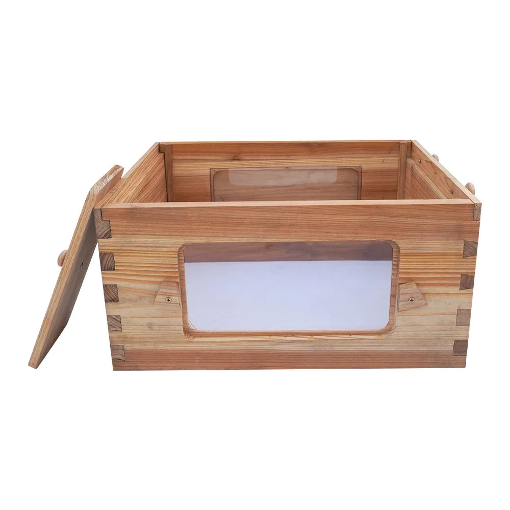 Beehive Automatic Obtain Honey Bee hive 7pcs Auto Super Frames Food-Grade Suitable Beekeeper Starter(Unassembled)